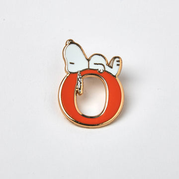 Peanuts Alphabet Pin - O