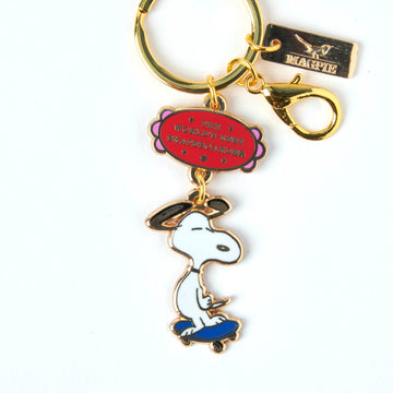 Peanuts World's Best Keyring Skateboarder
