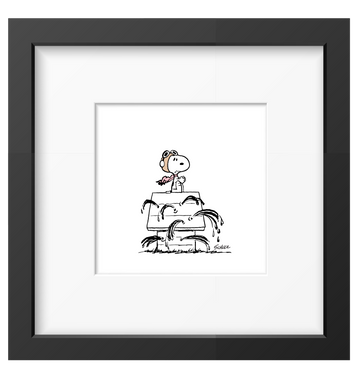 Peanuts Red Baron Framed Print