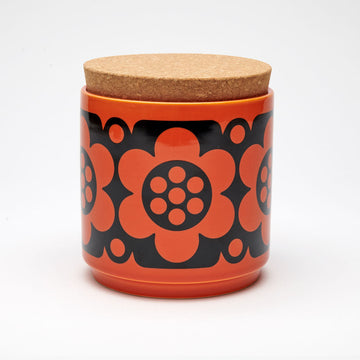 Magpie x Hornsea Mini Pot - Geo Flower Orange