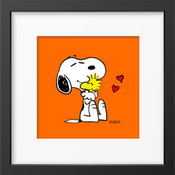 Peanuts Hug Framed Print
