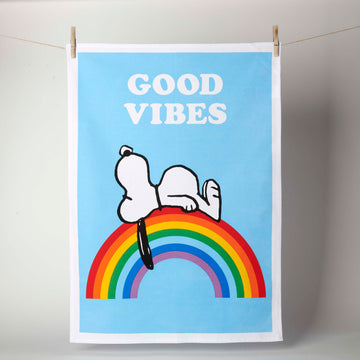 Peanuts Tea Towel - Good Vibes