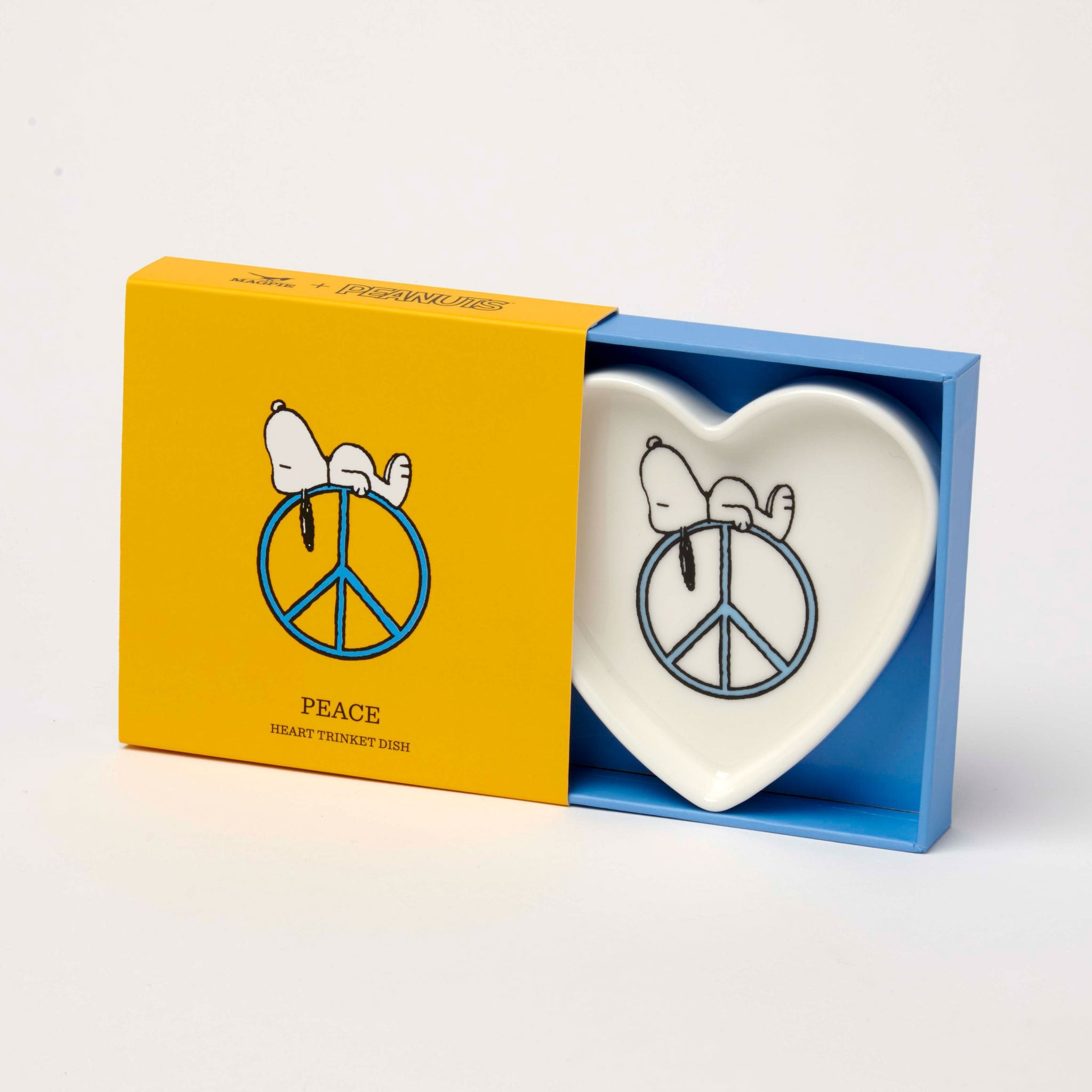 Peanuts Heart Trinket Dish Peace