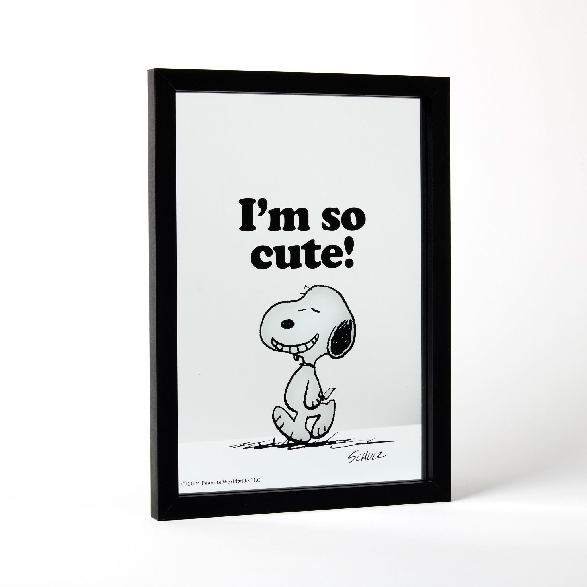 Peanuts A3 Framed Mirror - Cute