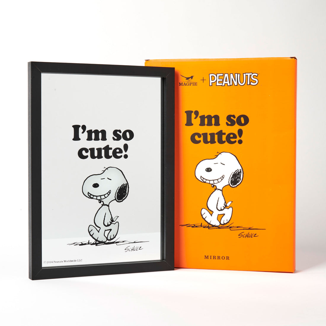 Peanuts A3 Framed Mirror - Cute