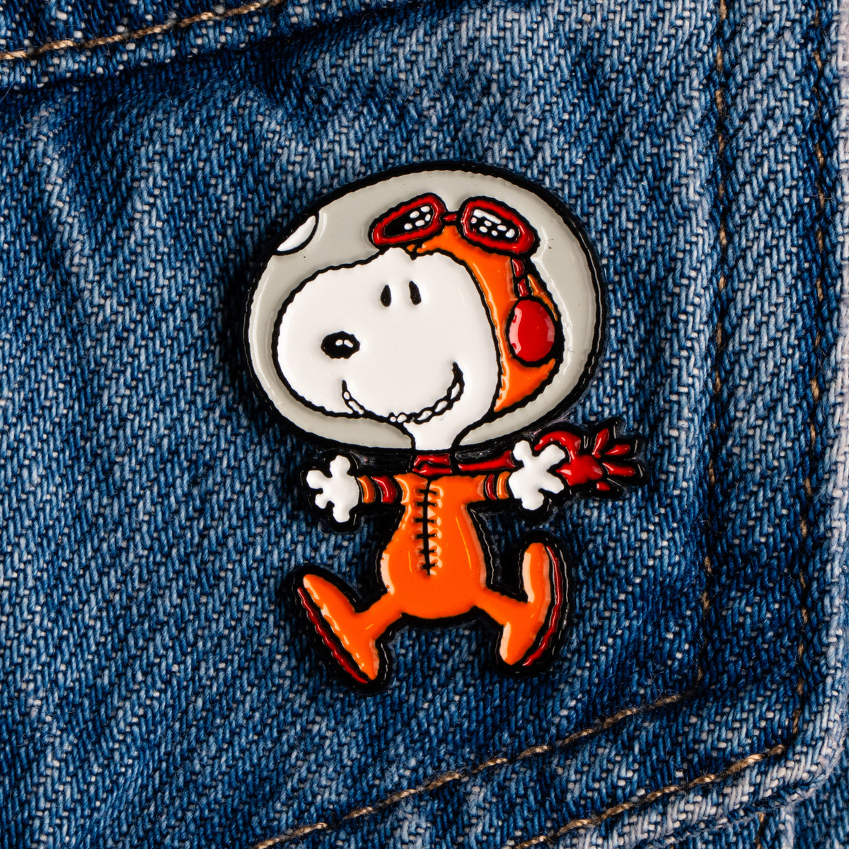 Peanuts Space Enamel Pin - Snoopy