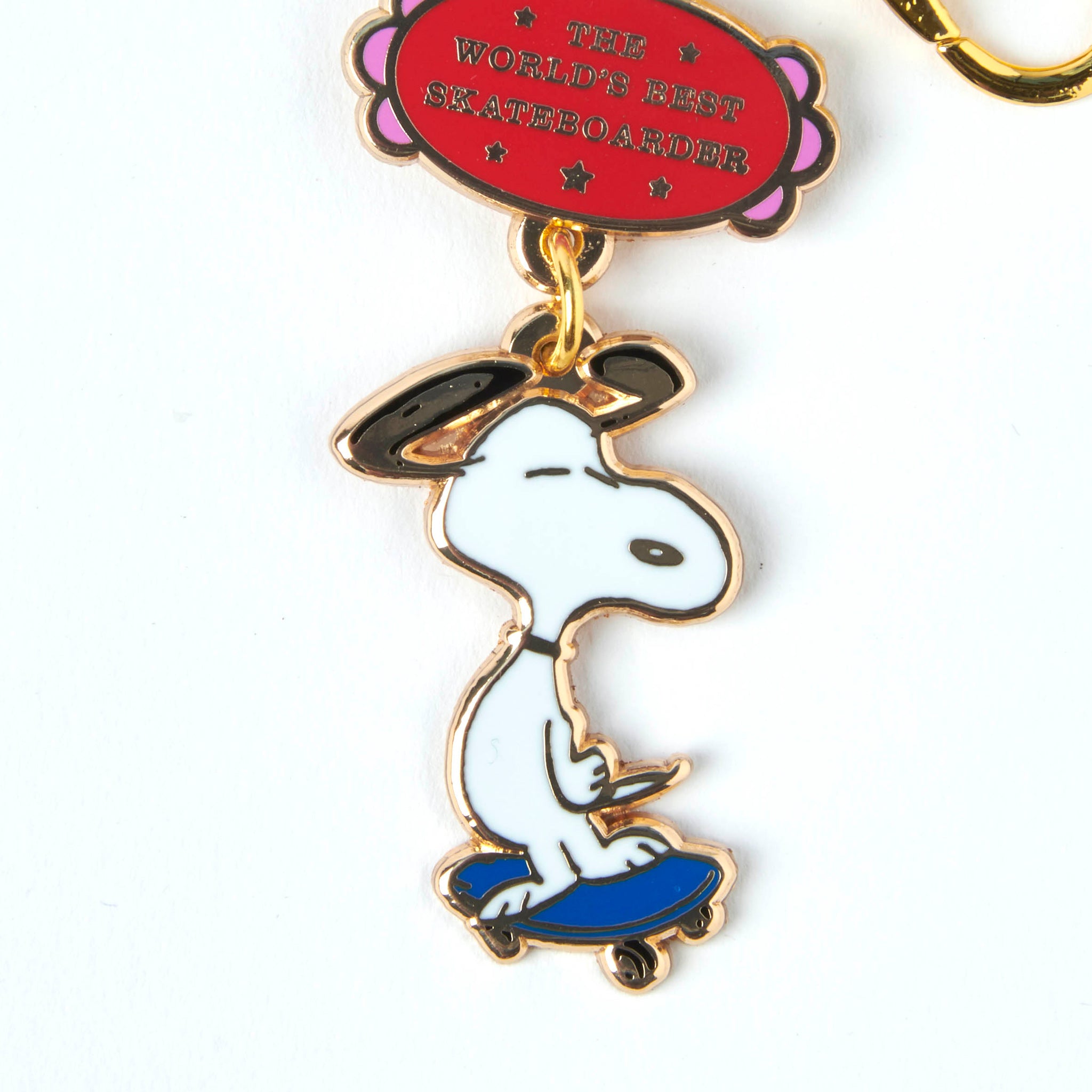 Peanuts World's Best Keyring Skateboarder
