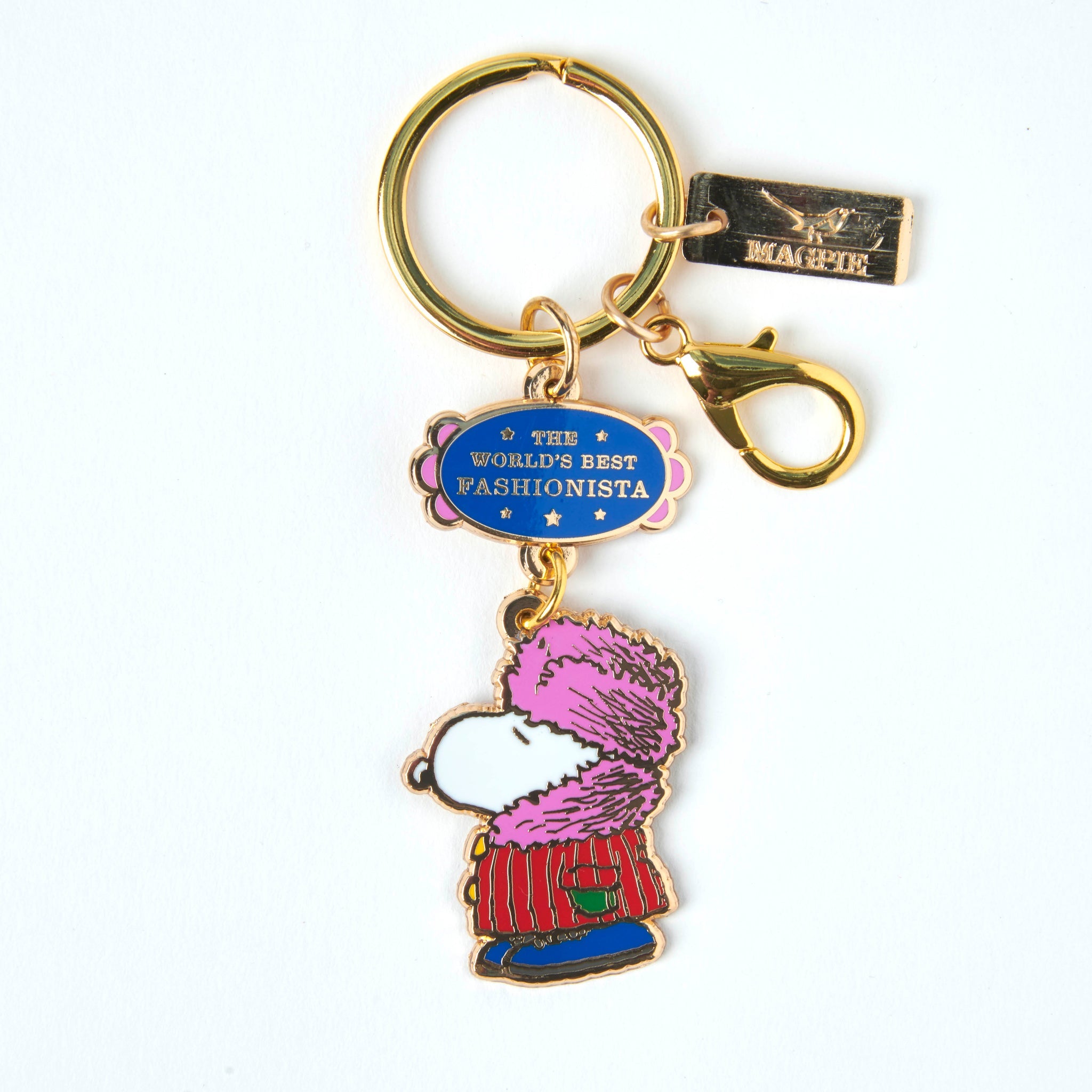 Peanuts World's Best Keyring Fashionista