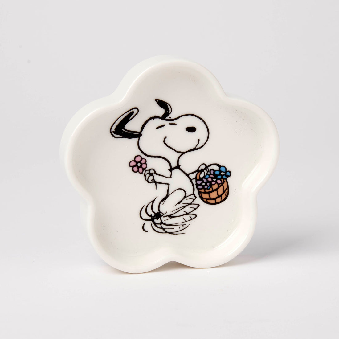 Peanuts Flower Trinket Dish Floral Dance
