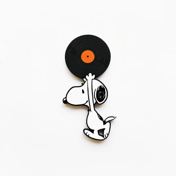 Peanuts Enamel Pin - Record