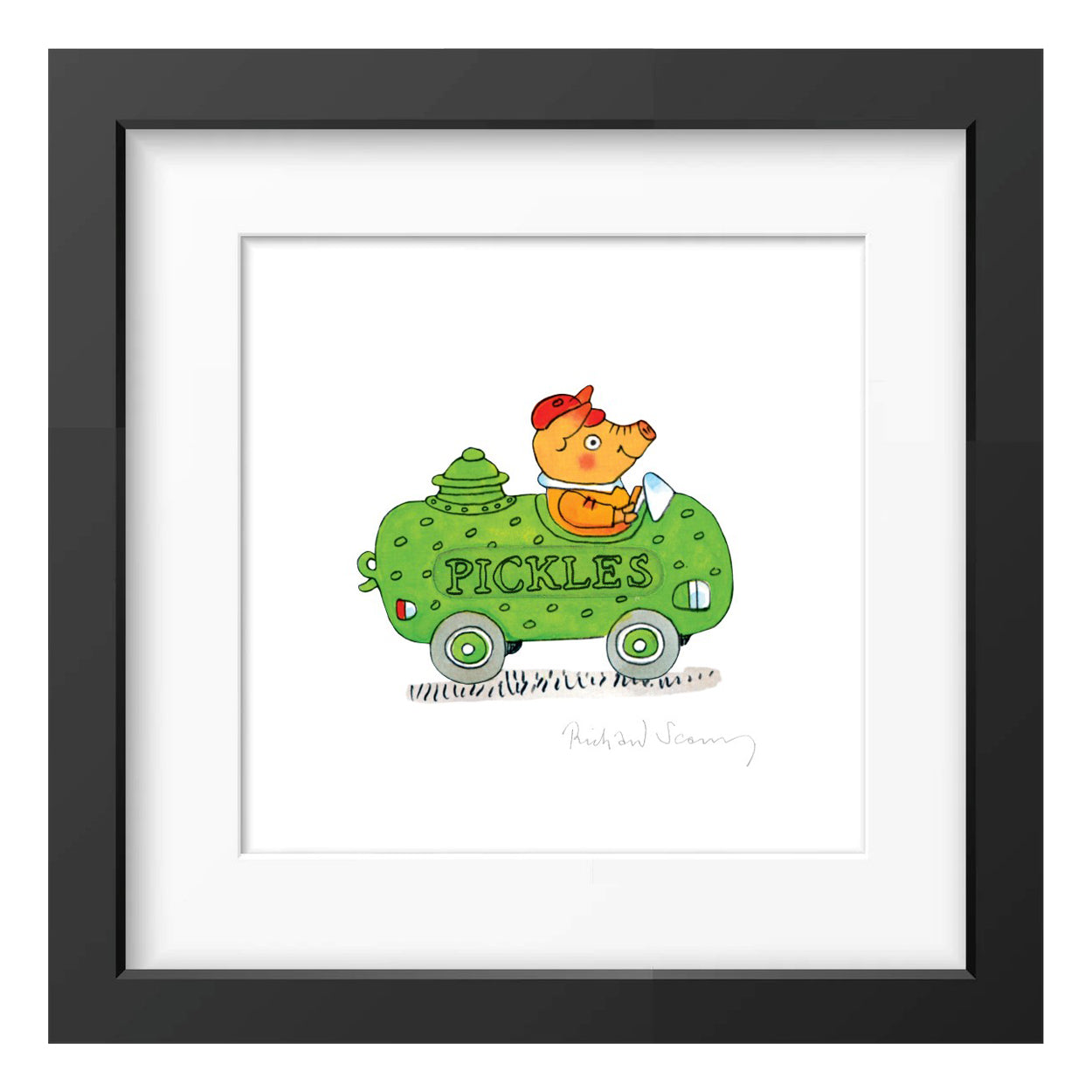 Richard Scarry Picklecar Framed Print