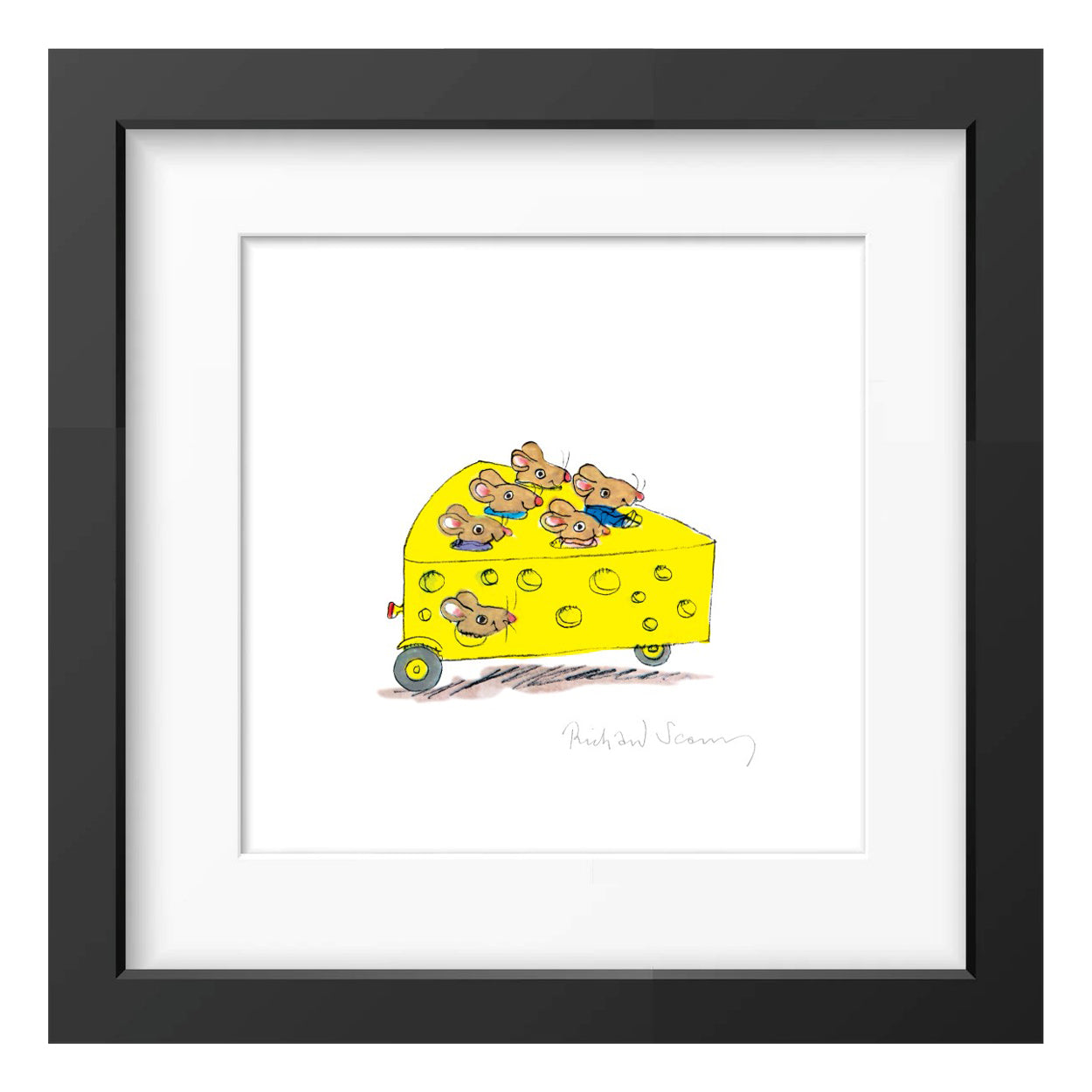 Richard Scarry Cheesecar Framed Print