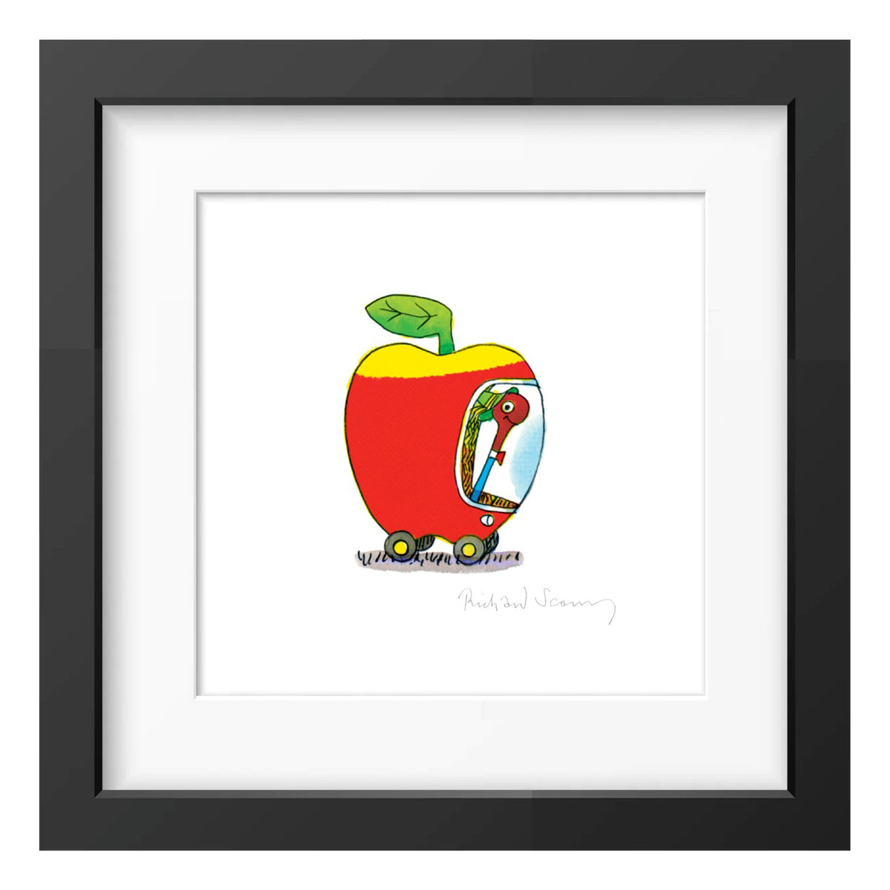 Richard Scarry Applecar Framed Print