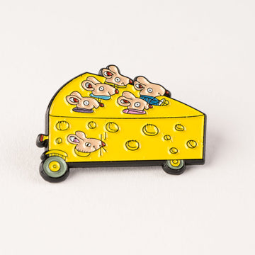 Magpie x Richard Scarry Cheesecar Enamel Pin