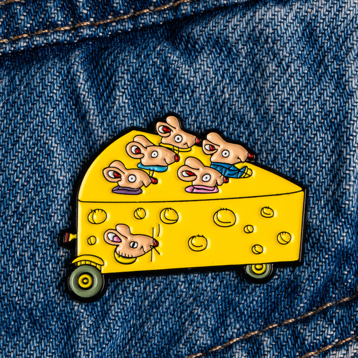Magpie x Richard Scarry Cheesecar Enamel Pin