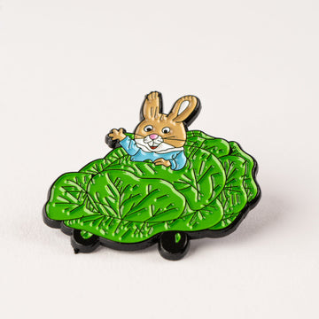 Magpie x Richard Scarry Cabbage Car Enamel Pin