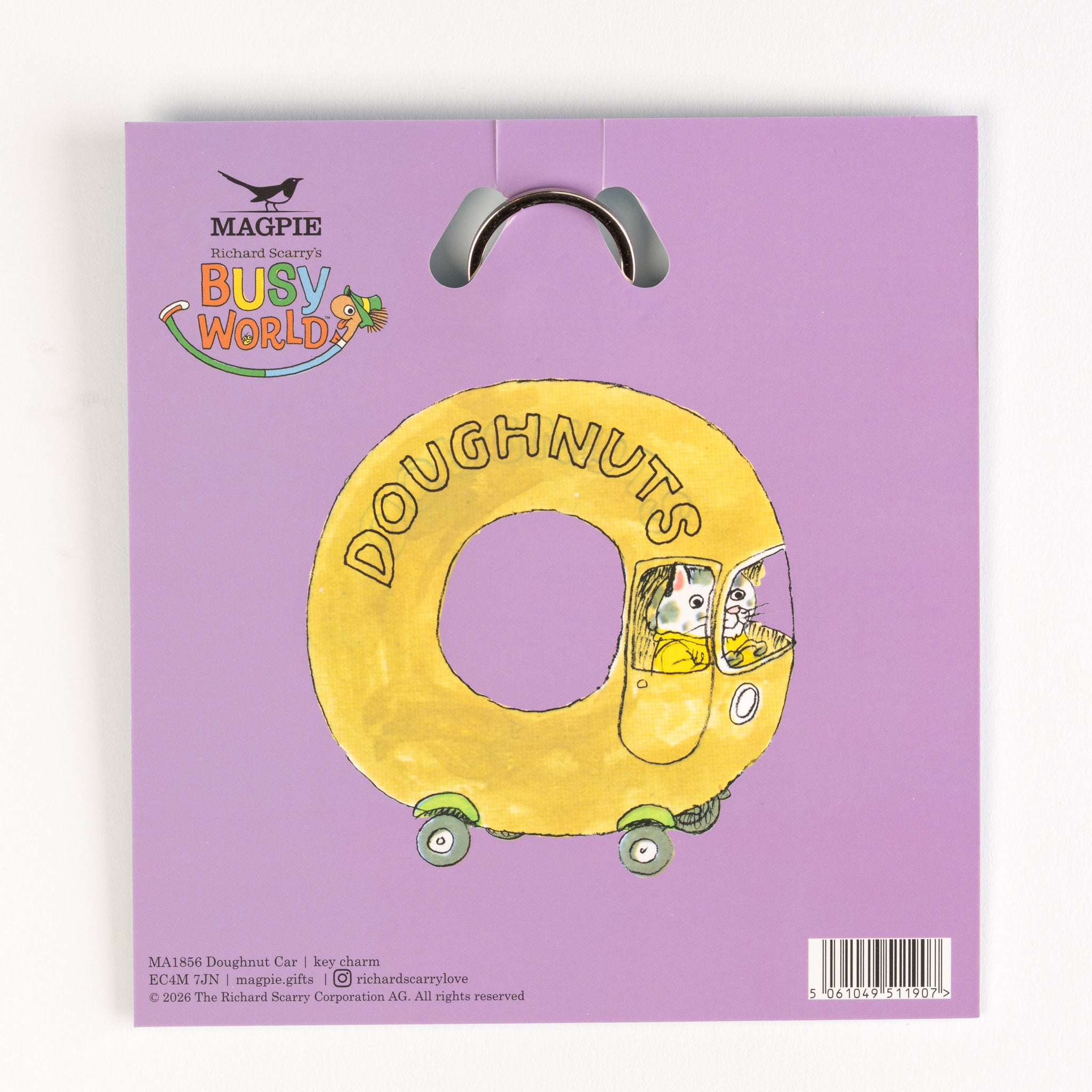 Magpie x Richard Scarry Doughnut Car Key Charm