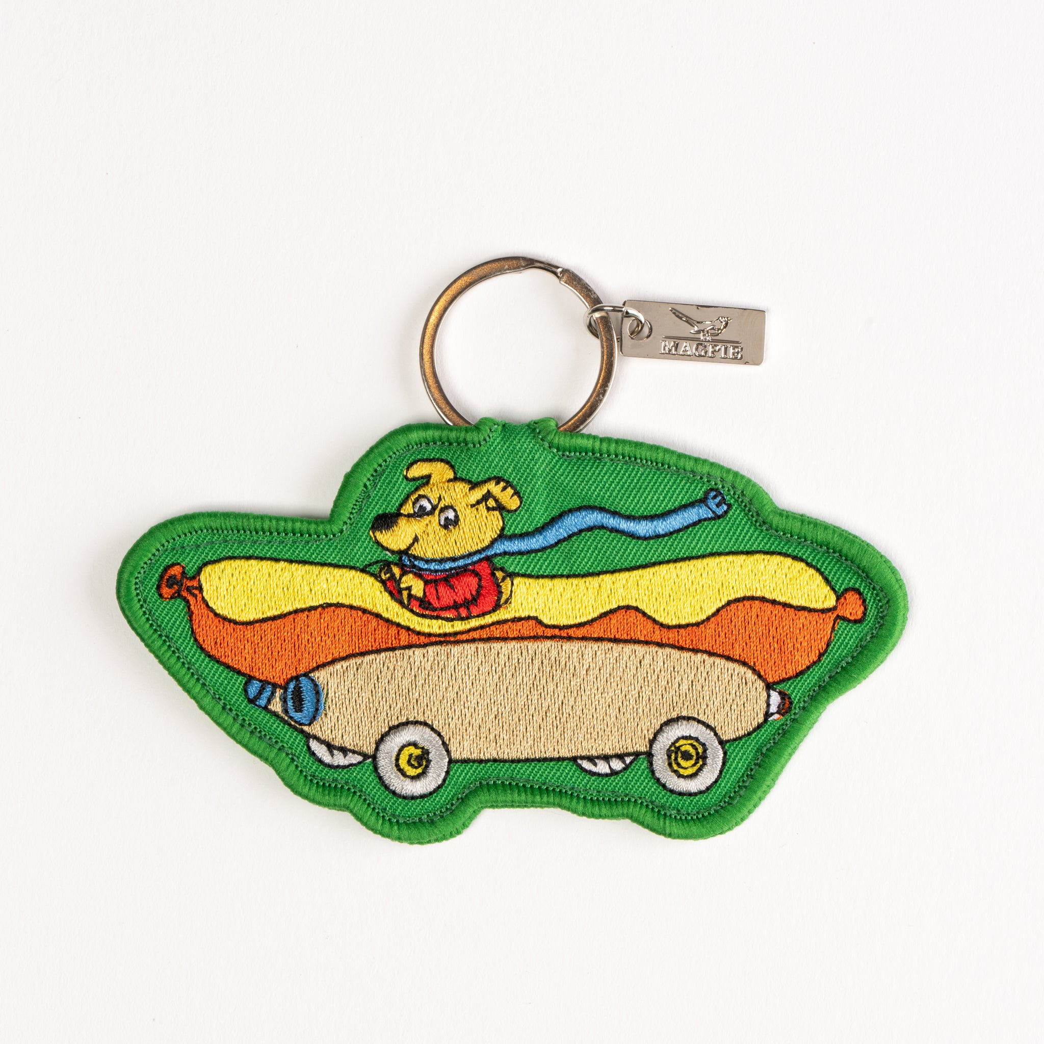 Magpie x Richard Scarry Hotdog Car Key Charm