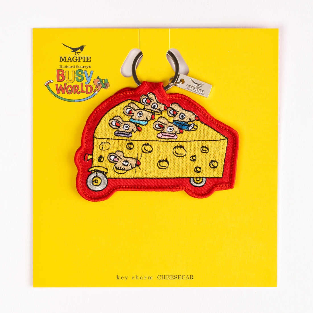 Magpie x Richard Scarry Cheesecar Key Charm
