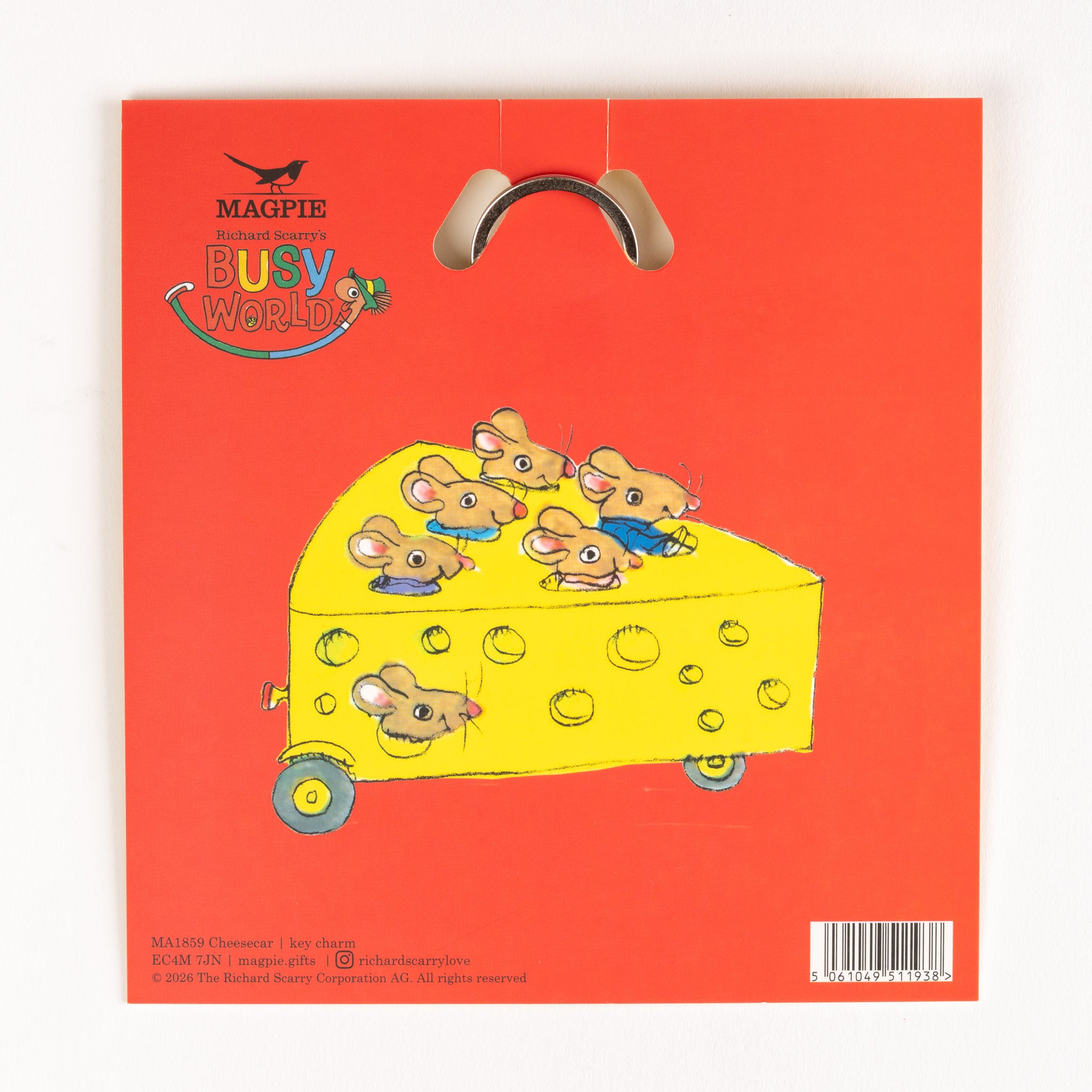Magpie x Richard Scarry Cheesecar Key Charm