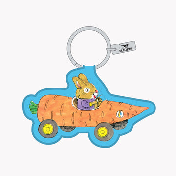 Magpie x Richard Scarry Carrot Car Key Charm
