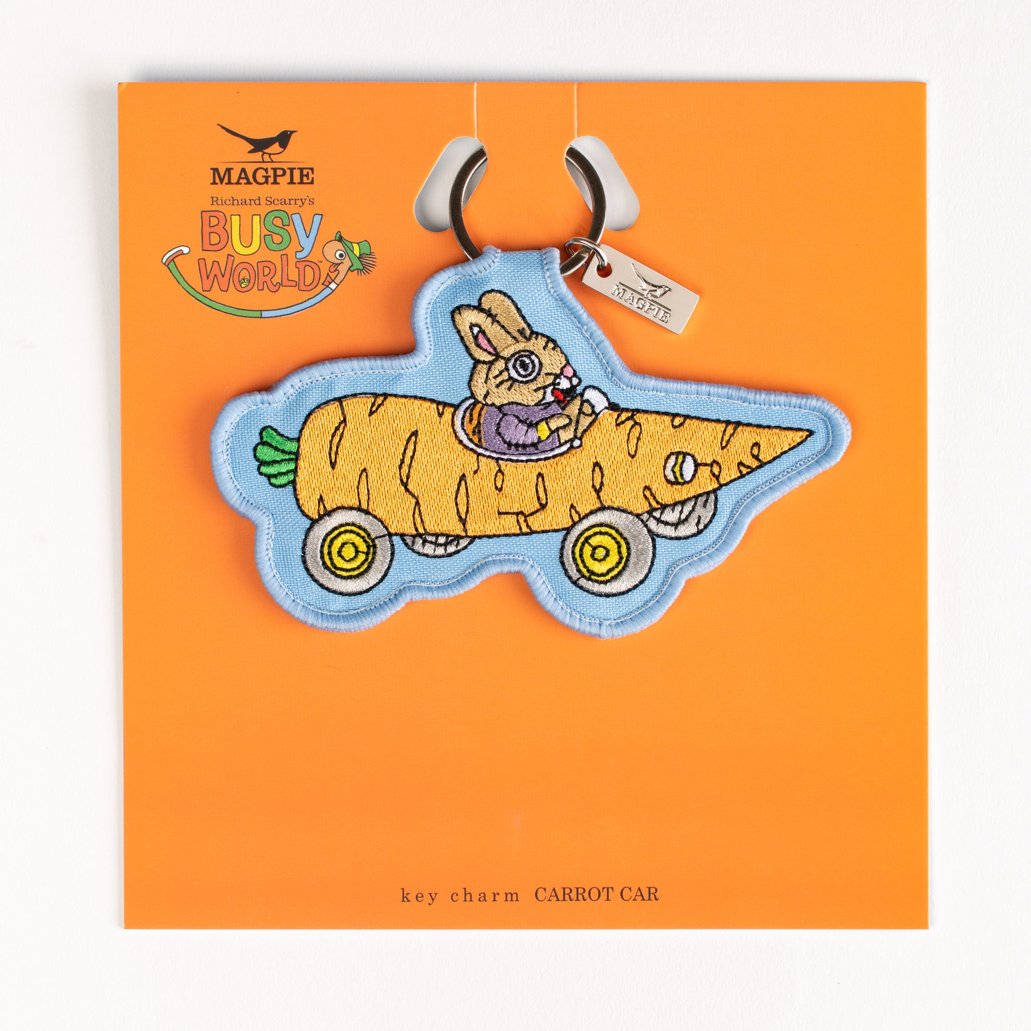 Magpie x Richard Scarry Carrot Car Key Charm