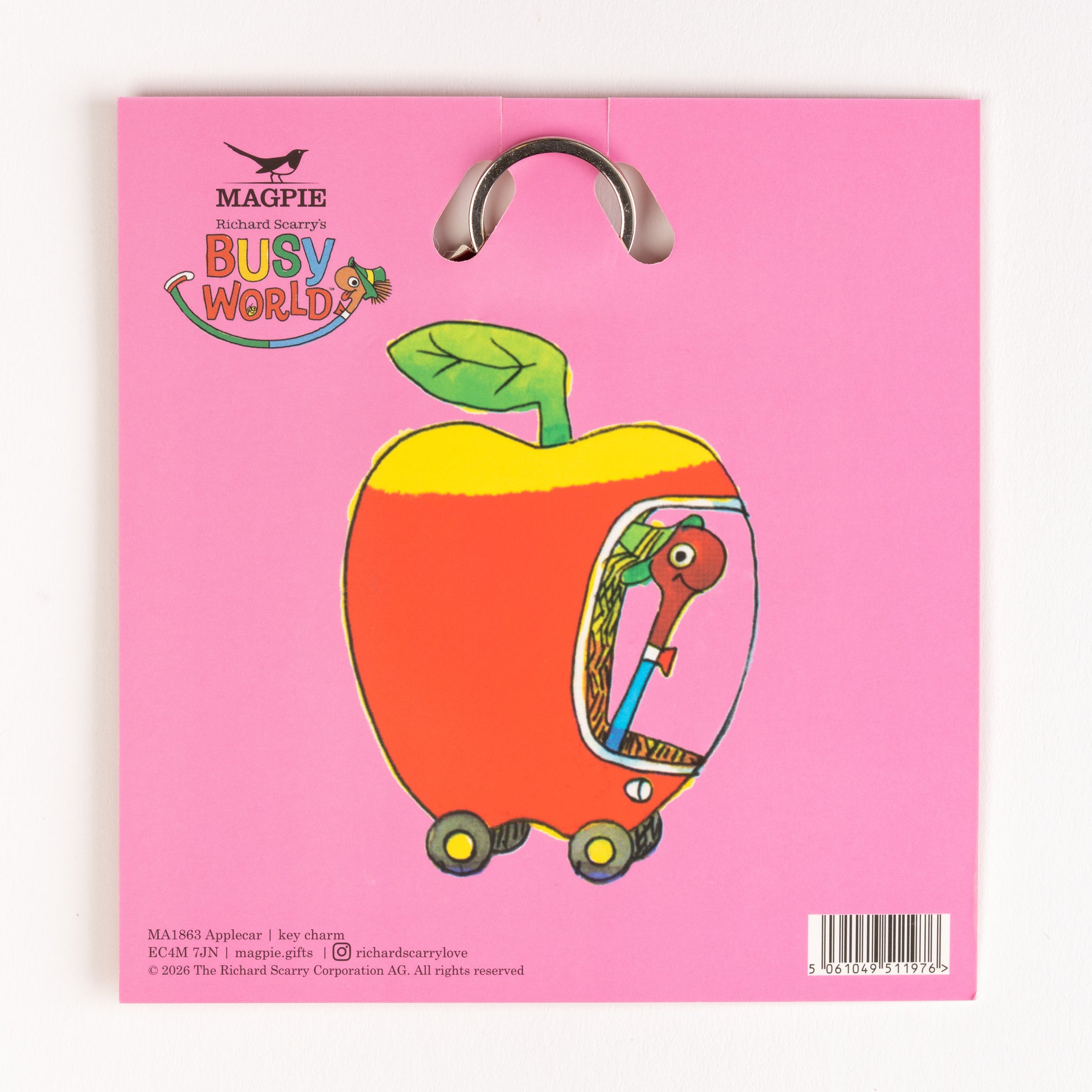 Magpie x Richard Scarry Applecar Key Charm