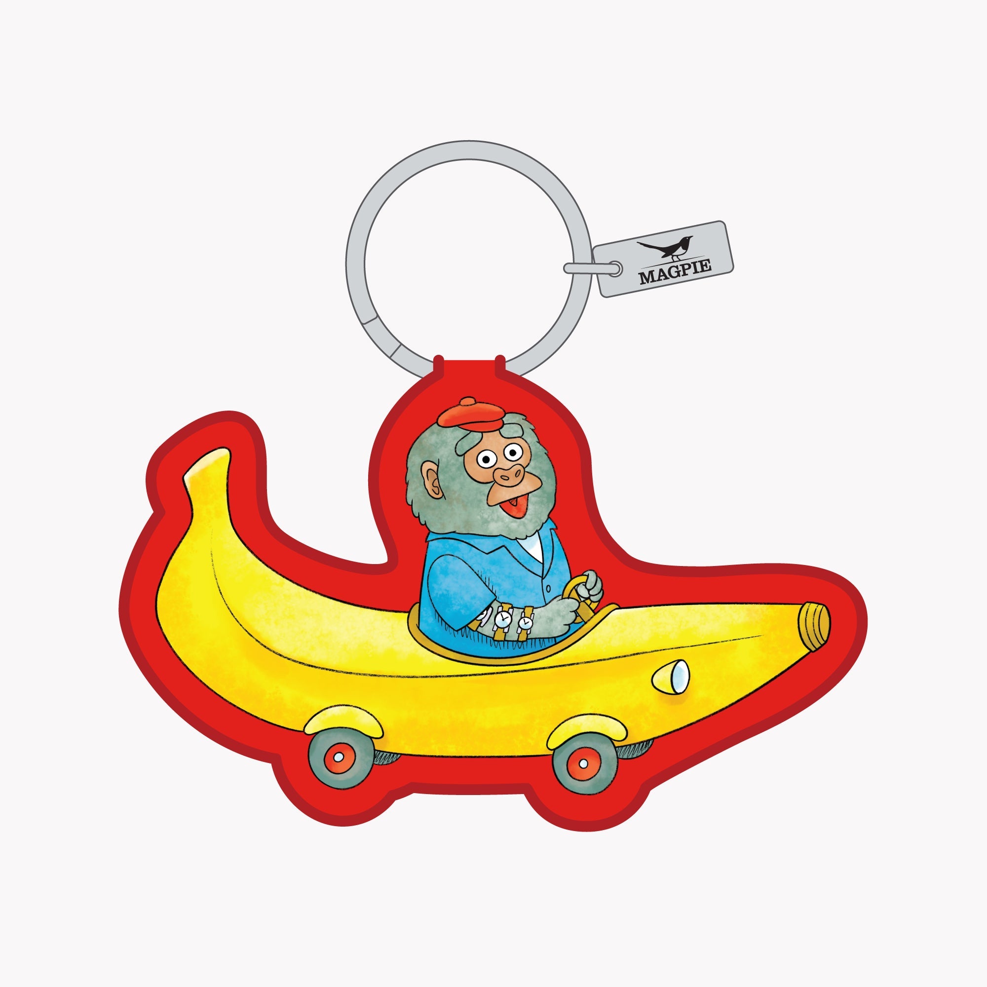 Magpie x Richard Scarry Bananamobile Key Charm