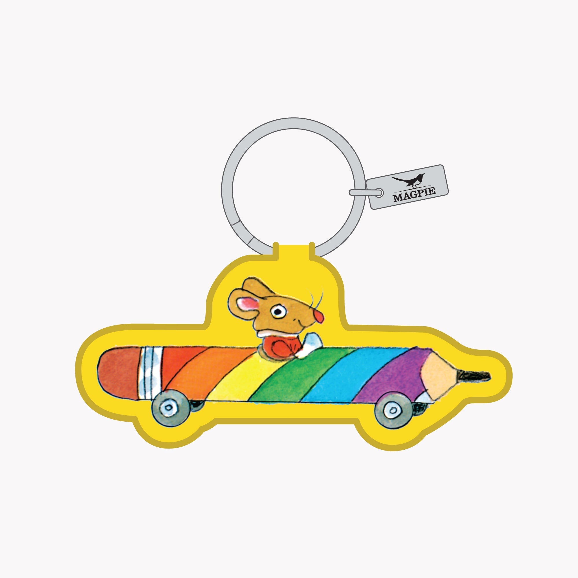 Magpie x Richard Scarry Rainbow Pencilcar Key Charm