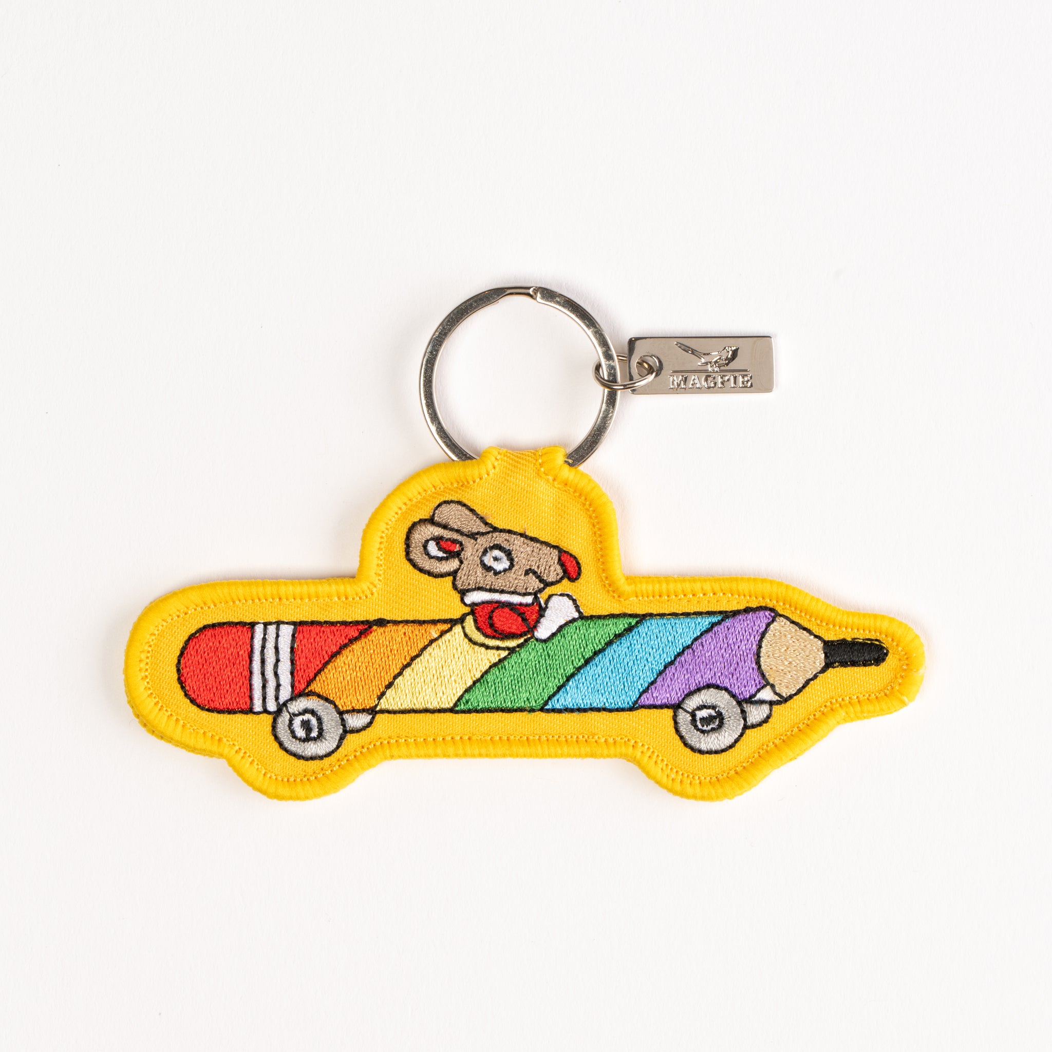 Magpie x Richard Scarry Rainbow Pencilcar Key Charm