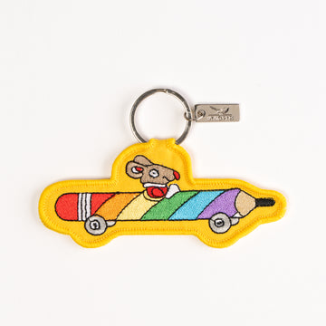 Magpie x Richard Scarry Rainbow Pencilcar Key Charm