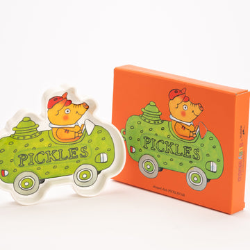 Magpie x Richard Scarry Picklecar Shaped Tray
