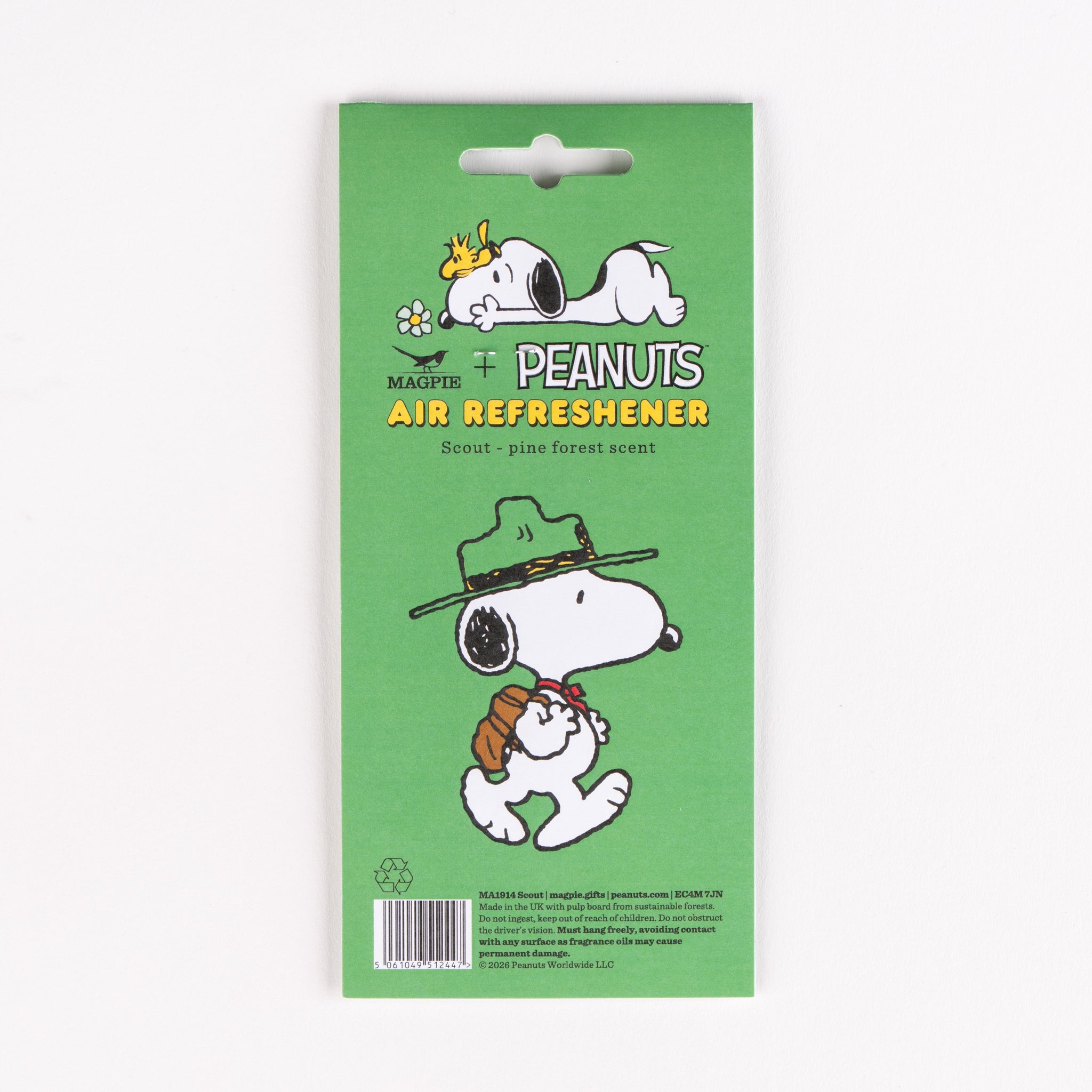 Peanuts Air Refreshener Scout