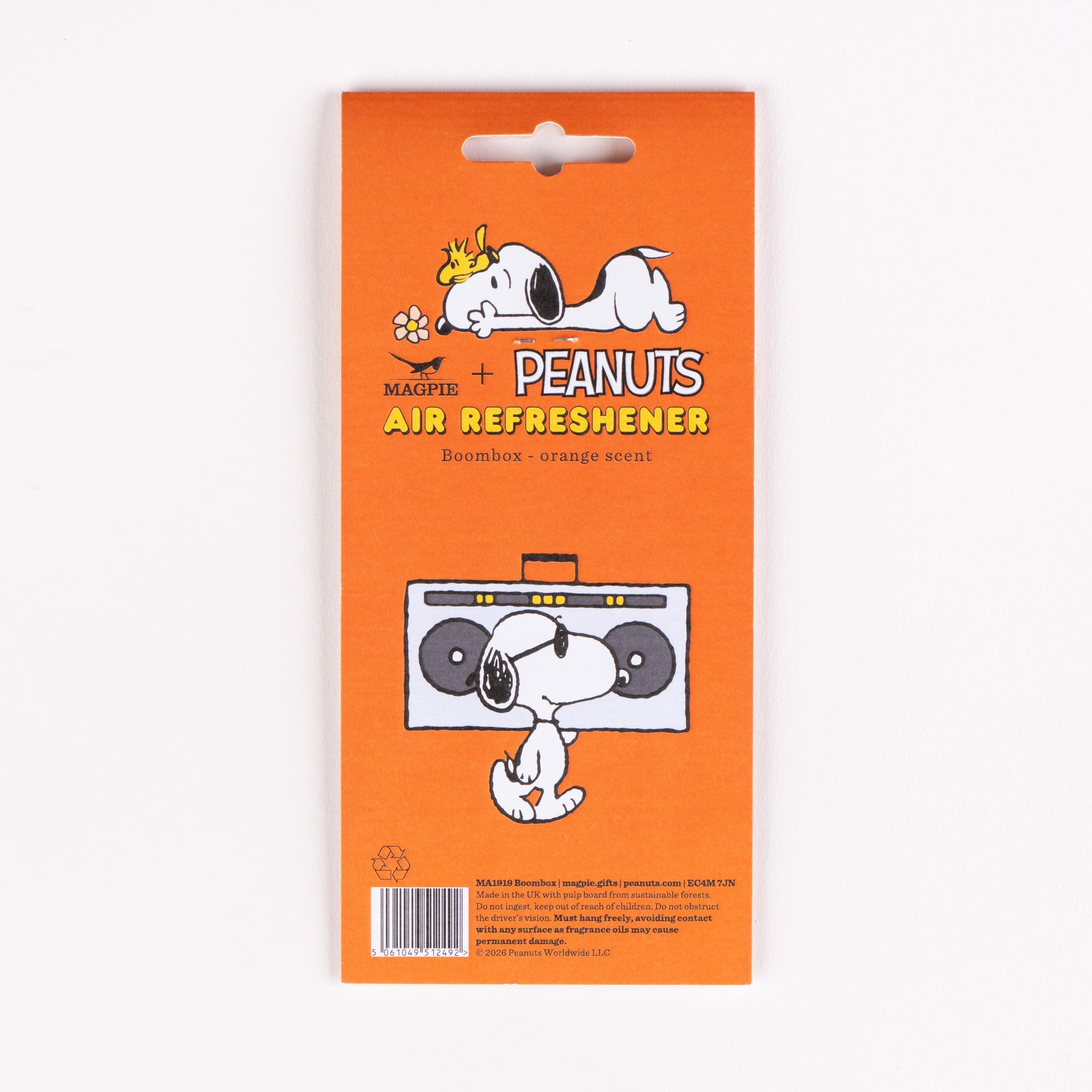 Peanuts Air Refreshener Boom Box