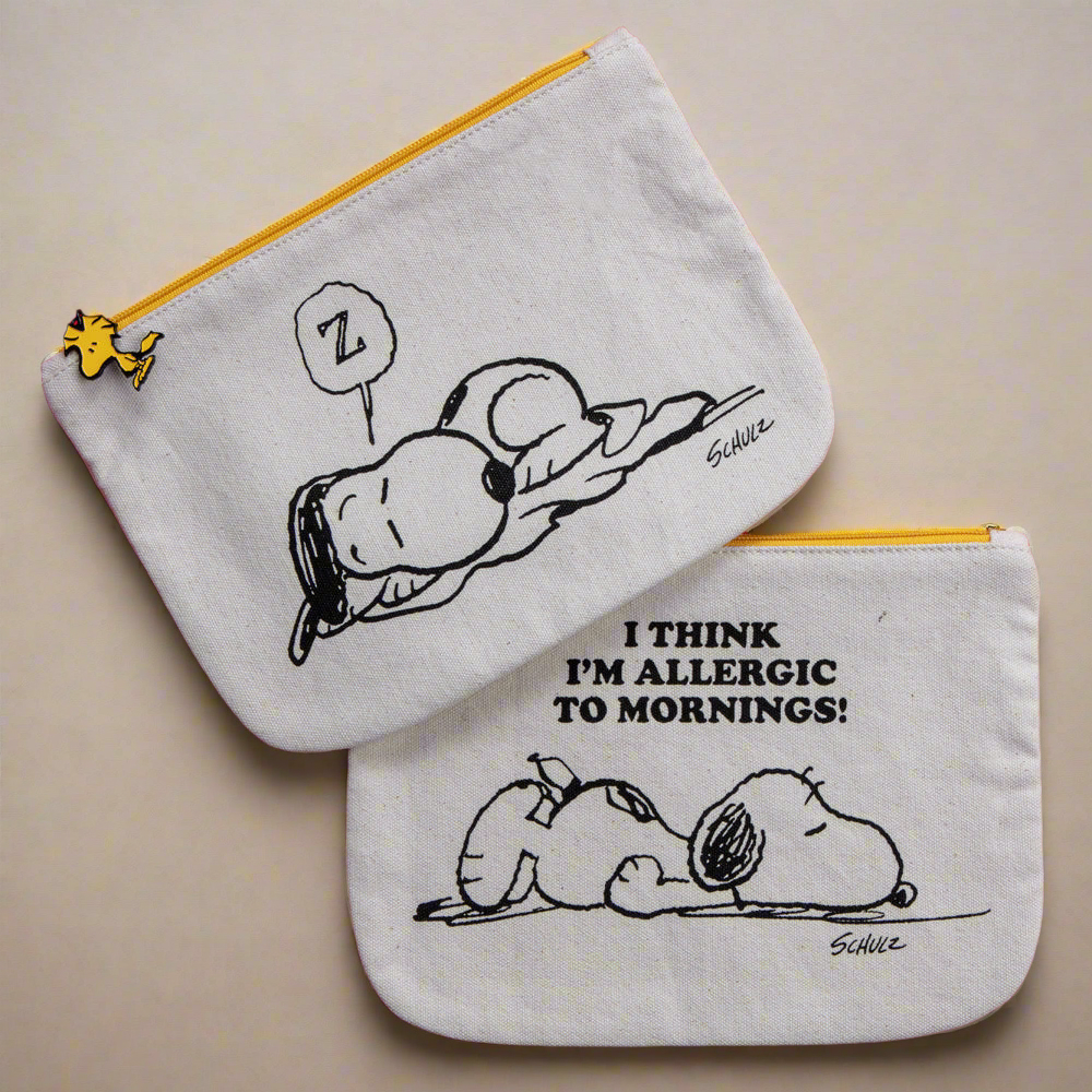 Peanuts Allergic to Mornings Pouch