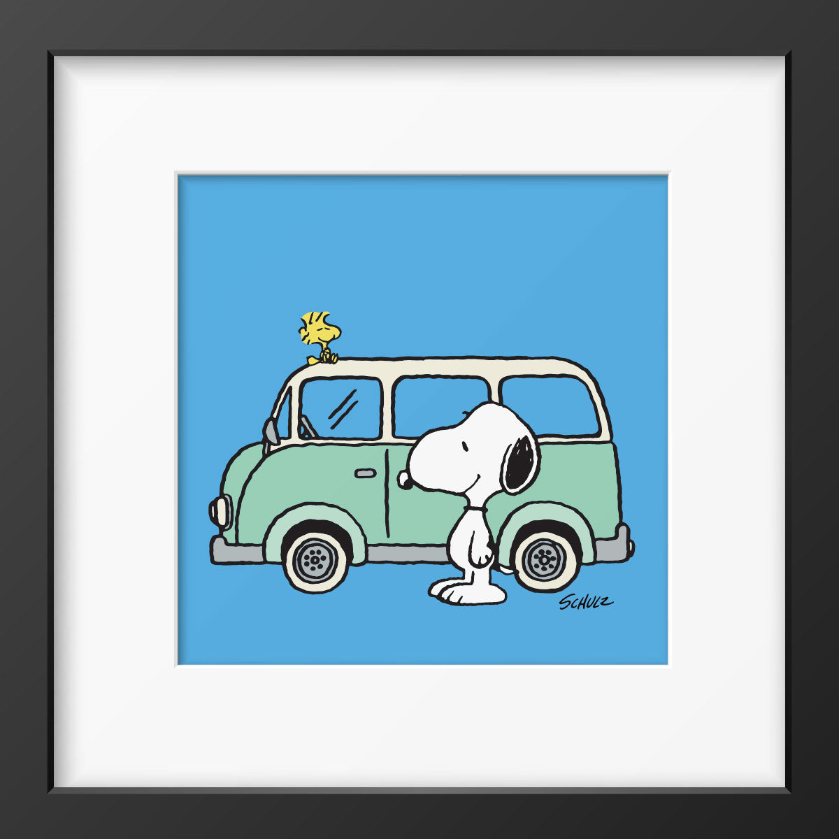 Peanuts Camper Framed Print