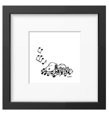 Peanuts Bed of Notes Framed Print