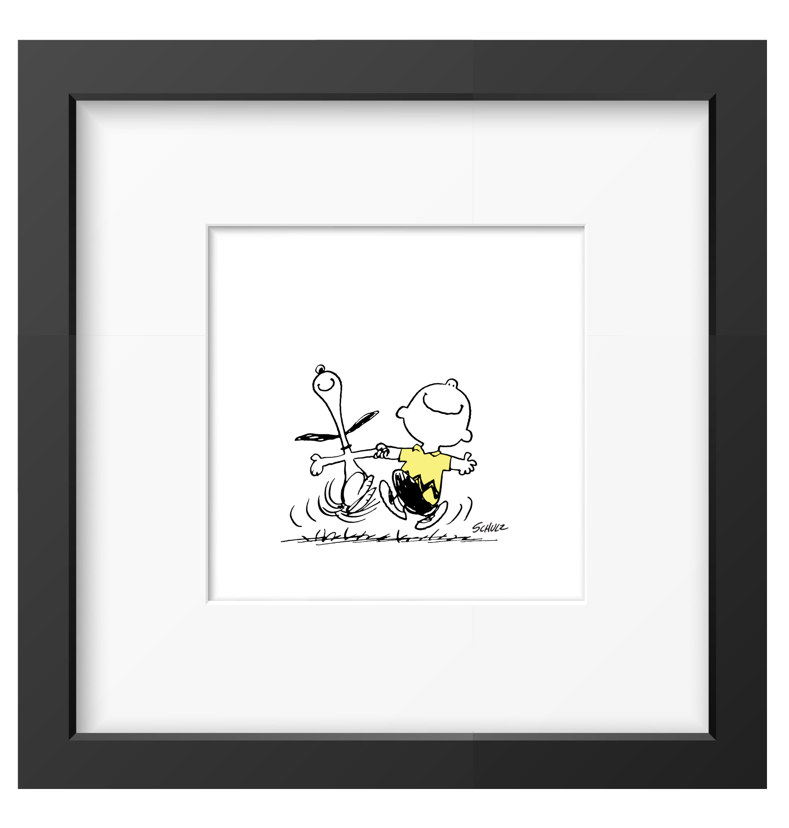 Peanuts Snoopy Charlie Dance Framed Print