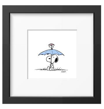 Peanuts Umbrella Framed Print