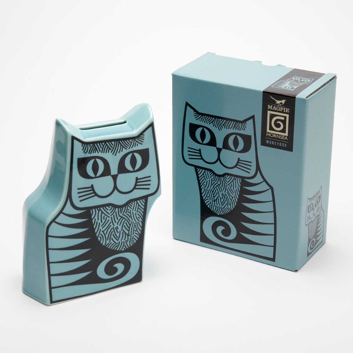 Hornsea Cat Moneybox Teal 貯金箱 イギリス 輸入 雑貨 ミッドセンチュリー 英国 ホーンジー レトロ おしゃれ 80869 Hornsea Cat Moneybox Teal 貯金箱 イギリス 輸入 雑貨 ミッド