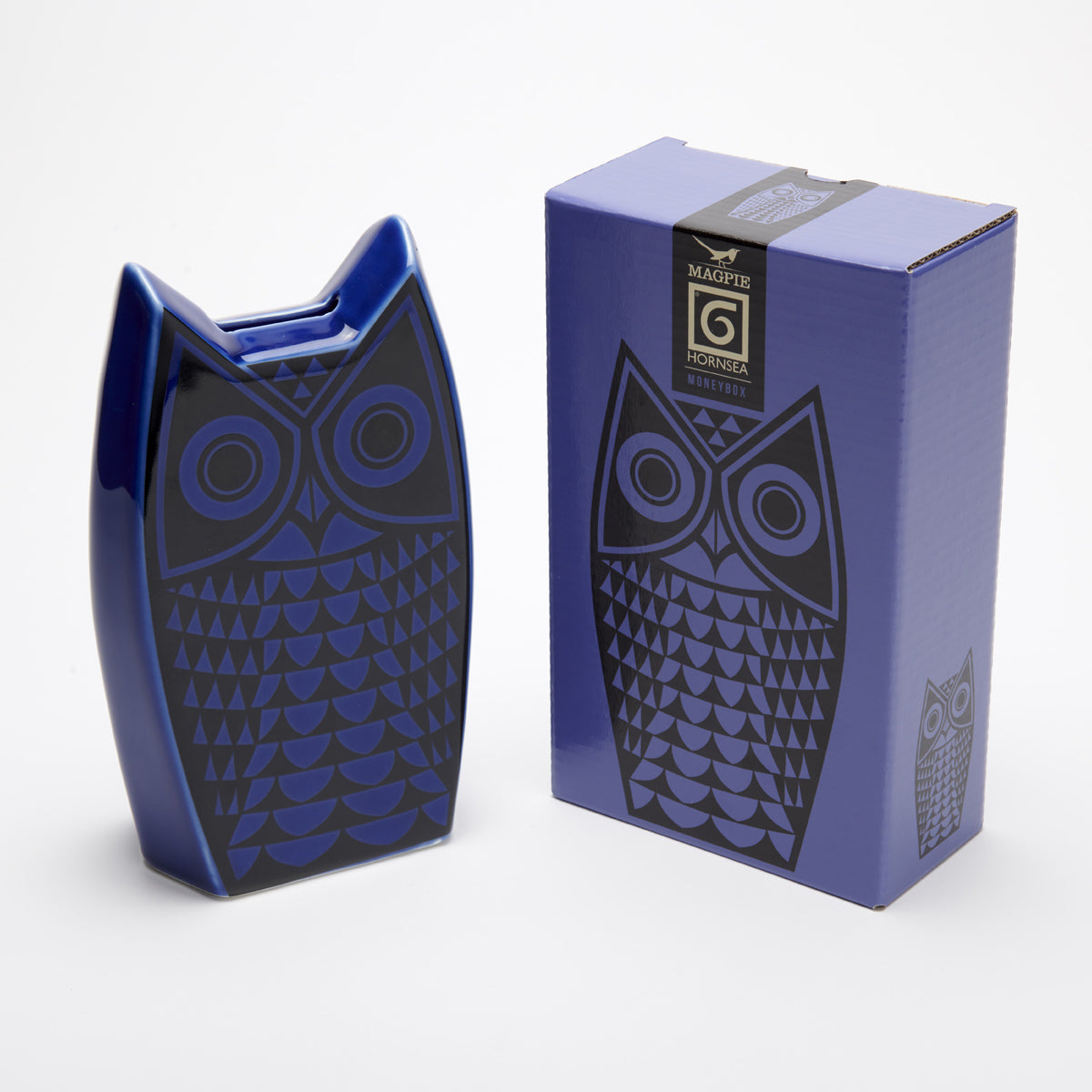 Magpie x Hornsea - Owl Moneybox - Blue – MAGPIE Magpie x Hornsea - Owl Moneybox - Blue – MAGPIE