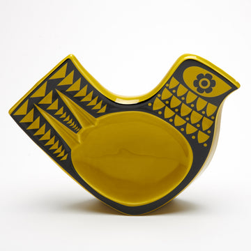 Magpie x Hornsea Bird Dish large Chartreuse
