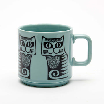 Magpie x Hornsea Mug - Cat teal