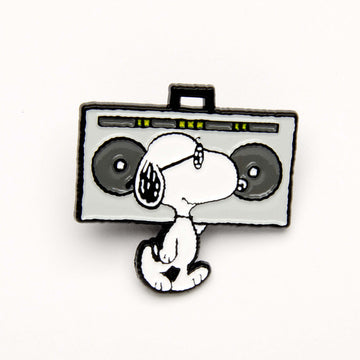 Peanuts Music is Life Enamel Pin - Boombox