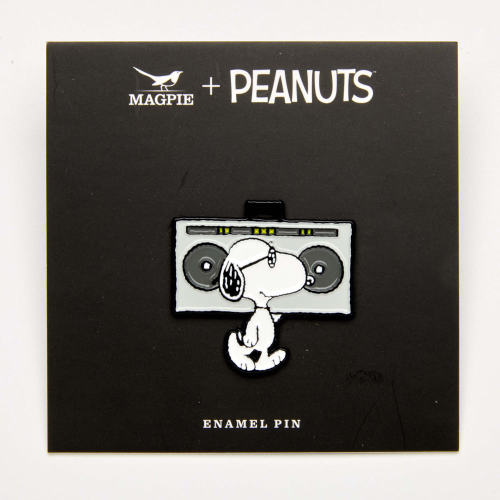 Peanuts Music is Life Enamel Pin - Boombox