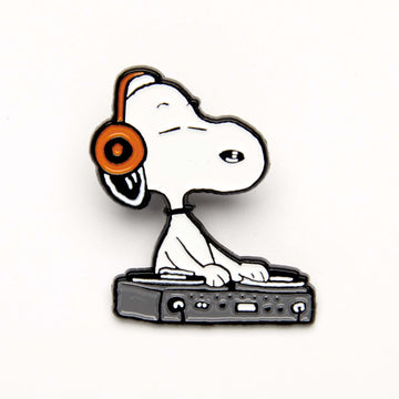 Peanuts Music is Life Enamel Pin - DJ