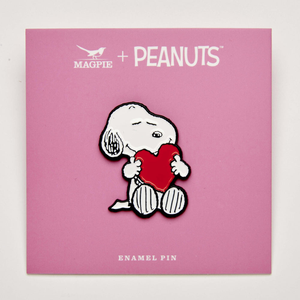 Peanuts Give Hugs Enamel Pin - Heart