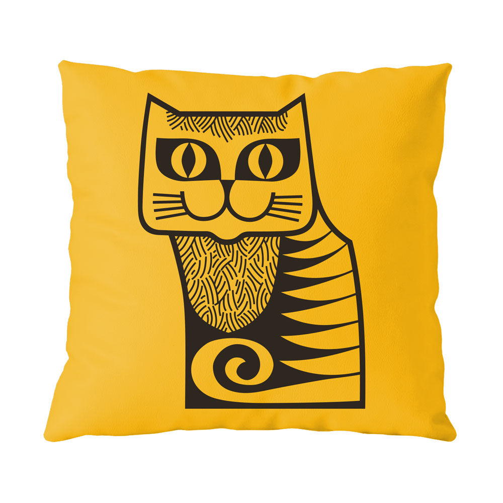 Magpie x Hornsea Cushion Cat - Yellow