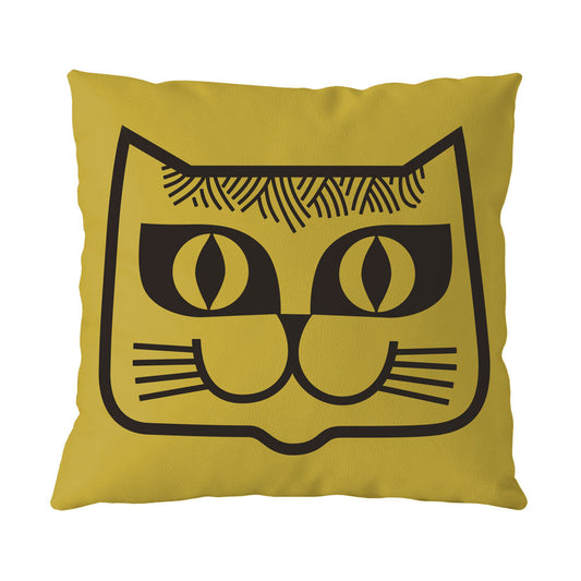 Magpie x Hornsea Cushion Cat - Chartreuse