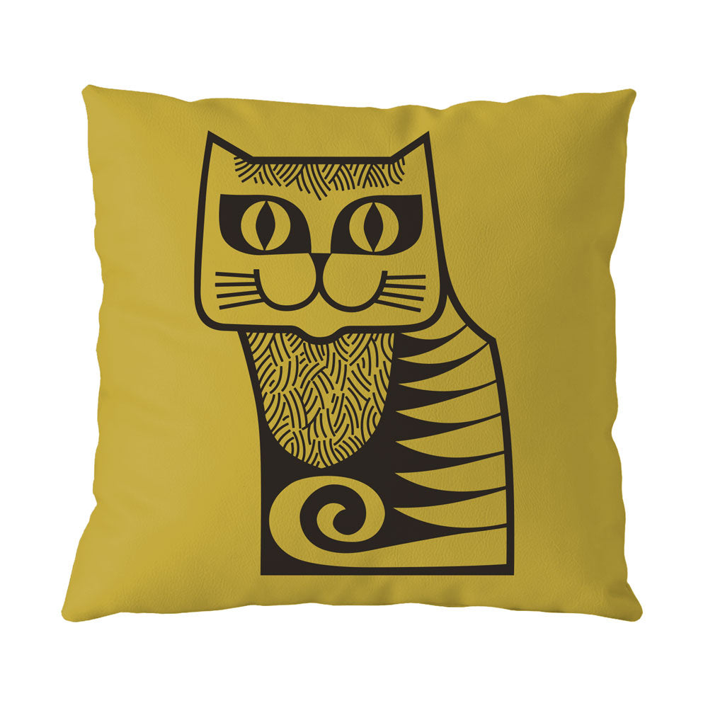 Magpie x Hornsea Cushion Cat - Chartreuse